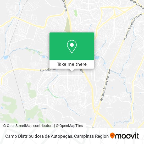 Camp Distribuidora de Autopeças map