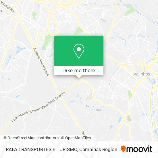 RAFA TRANSPORTES E TURISMO map