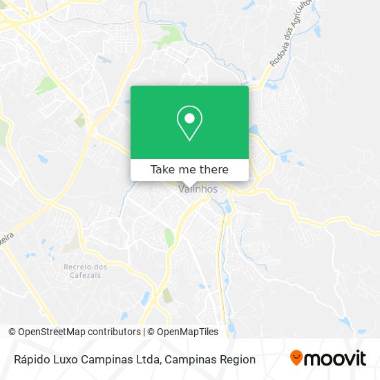 Rápido Luxo Campinas Ltda map