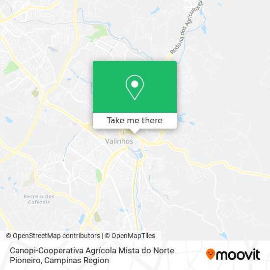 Canopi-Cooperativa Agrícola Mista do Norte Pioneiro map