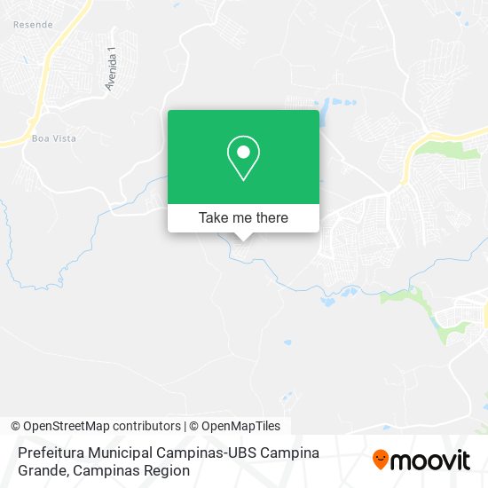 Prefeitura Municipal Campinas-UBS Campina Grande map