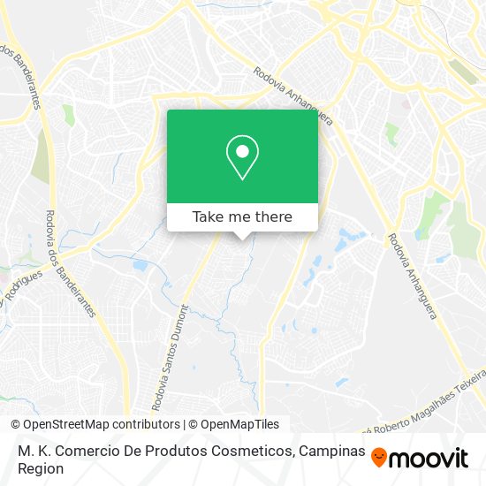 M. K. Comercio De Produtos Cosmeticos map
