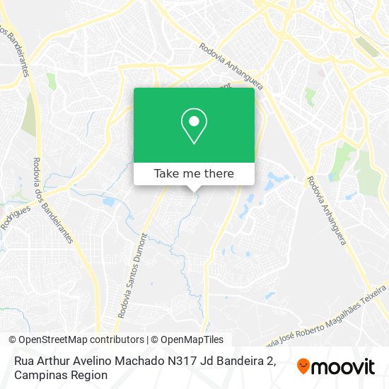 Rua Arthur Avelino Machado N317 Jd Bandeira 2 map