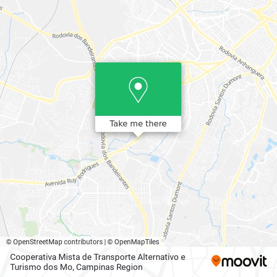 Cooperativa Mista de Transporte Alternativo e Turismo dos Mo map