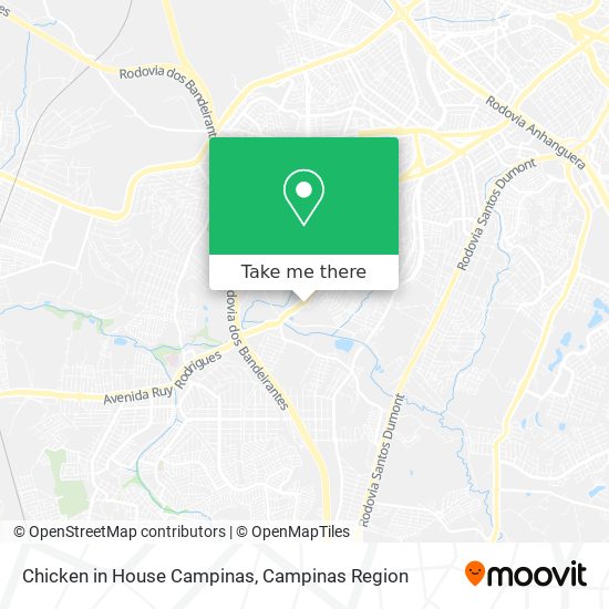 Chicken in House Campinas map