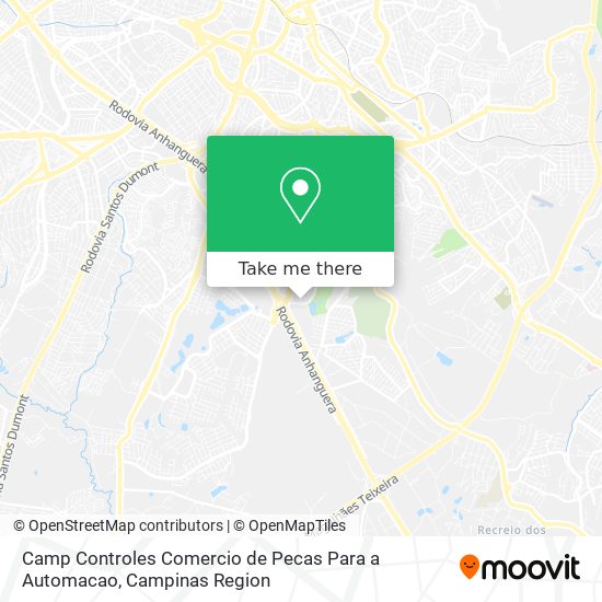 Mapa Camp Controles Comercio de Pecas Para a Automacao