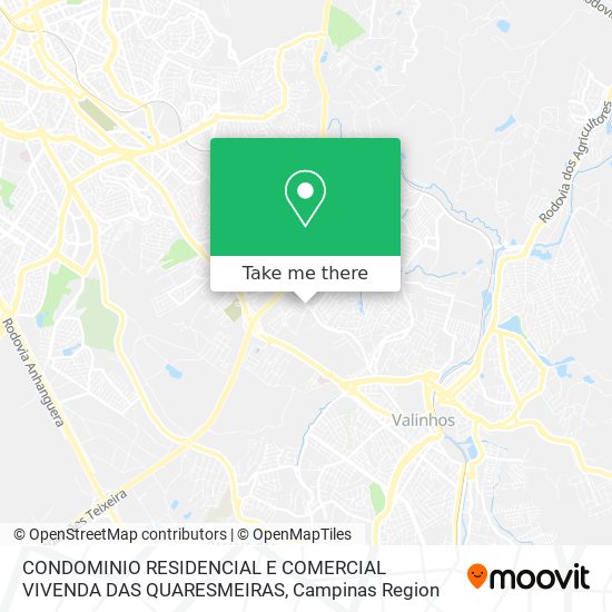 Mapa CONDOMINIO RESIDENCIAL E COMERCIAL VIVENDA DAS QUARESMEIRAS