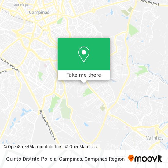 Quinto Distrito Policial Campinas map