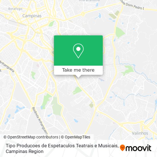 Mapa Tipo Producoes de Espetaculos Teatrais e Musicais