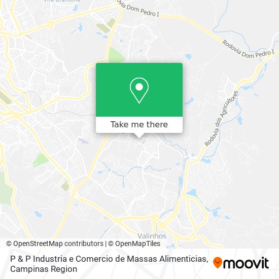 P & P Industria e Comercio de Massas Alimenticias map