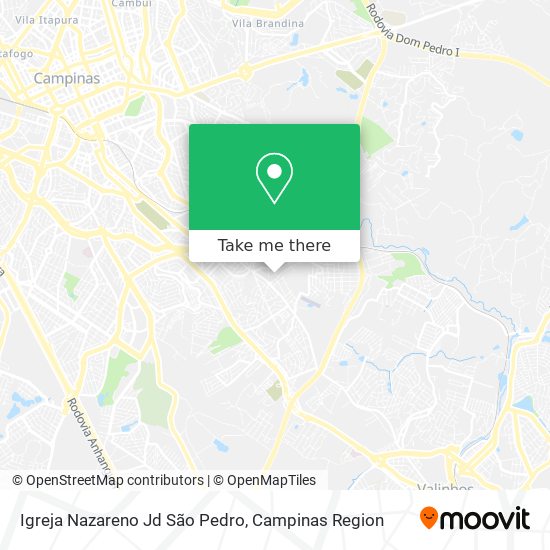 Igreja Nazareno Jd São Pedro map
