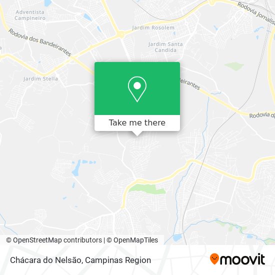 Chácara do Nelsão map