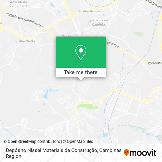 Depósito Nissei Materiais de Construção map