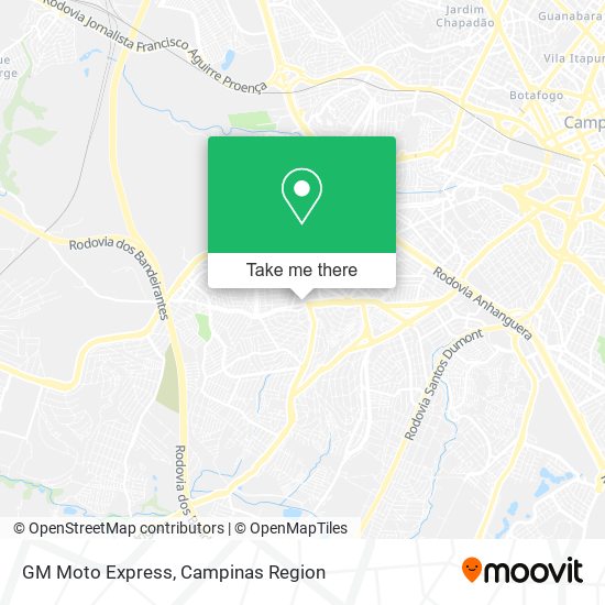 GM Moto Express map