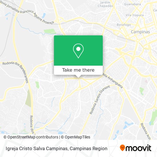 Igreja Cristo Salva Campinas map