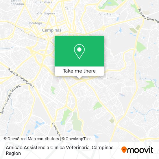 Mapa Amicão Assistência Clínica Veterinária