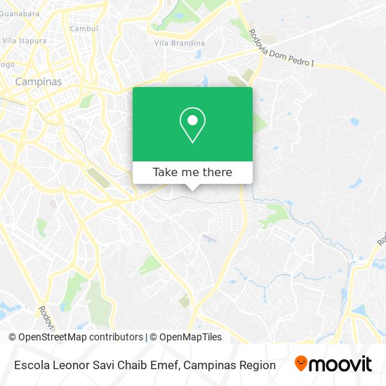 Mapa Escola Leonor Savi Chaib Emef
