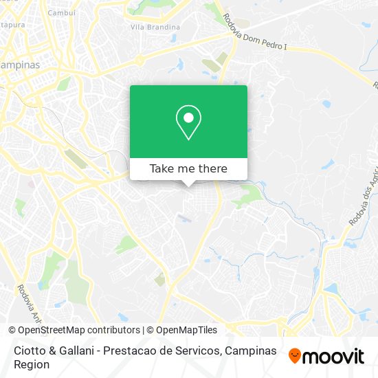 Ciotto & Gallani - Prestacao de Servicos map