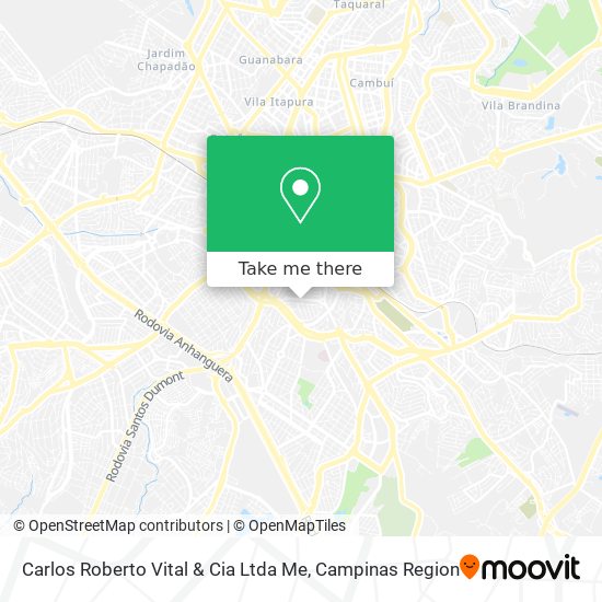 Carlos Roberto Vital & Cia Ltda Me map