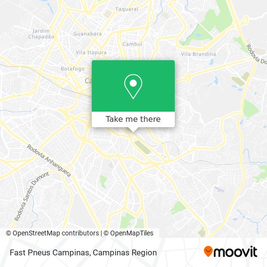 Fast Pneus Campinas map