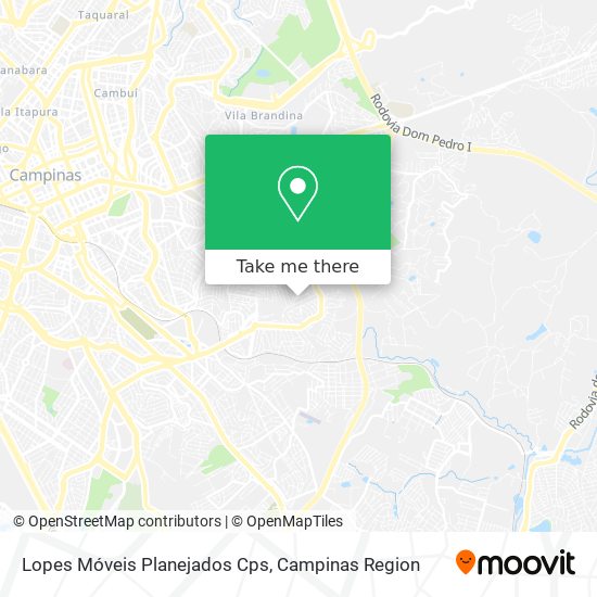 Lopes Móveis Planejados Cps map