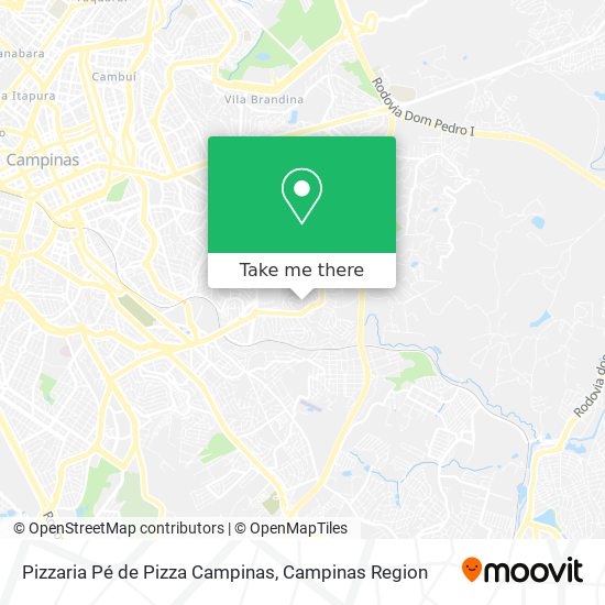Pizzaria Pé de Pizza Campinas map