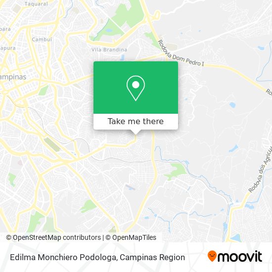 Edilma Monchiero Podologa map