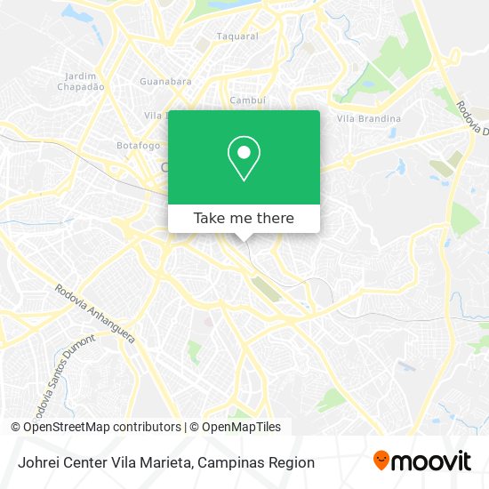 Johrei Center Vila Marieta map