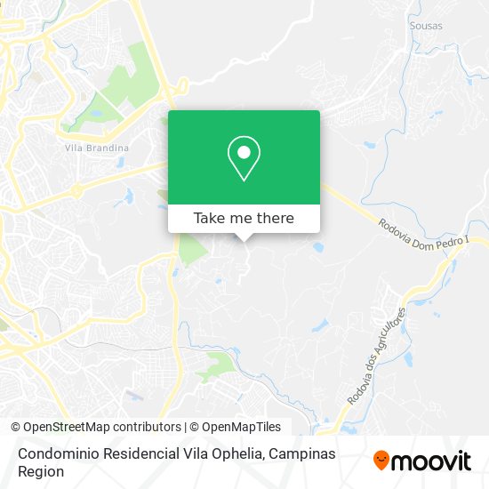 Mapa Condominio Residencial Vila Ophelia