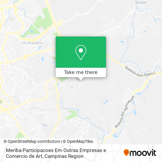 Meriba Participacoes Em Outras Empresas e Comercio de Art map