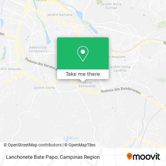 Lanchonete Bate Papo map