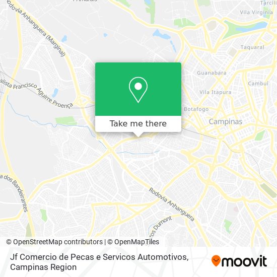 Mapa Jf Comercio de Pecas e Servicos Automotivos