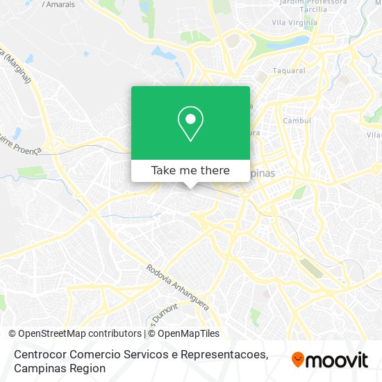 Centrocor Comercio Servicos e Representacoes map