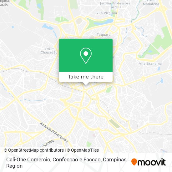 Cali-One Comercio, Confeccao e Faccao map