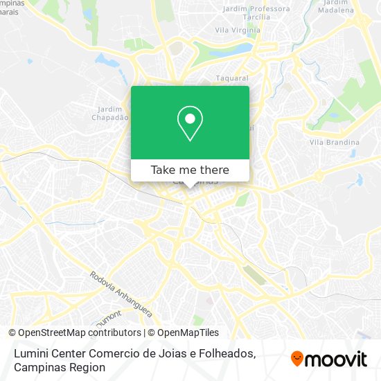 Lumini Center Comercio de Joias e Folheados map