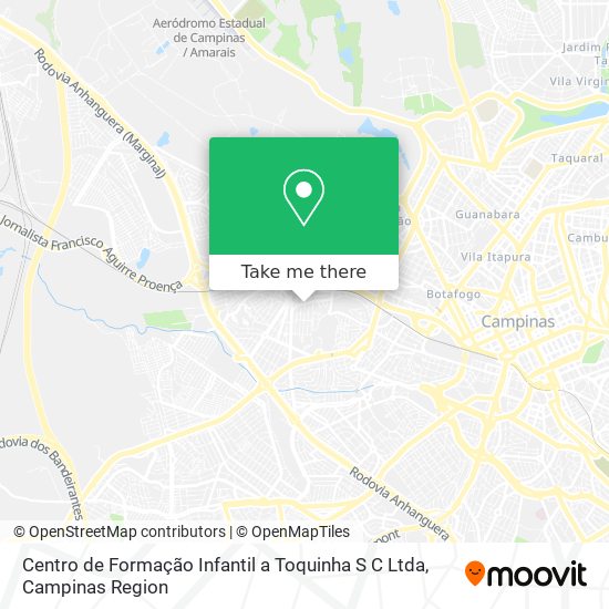 Centro de Formação Infantil a Toquinha S C Ltda map