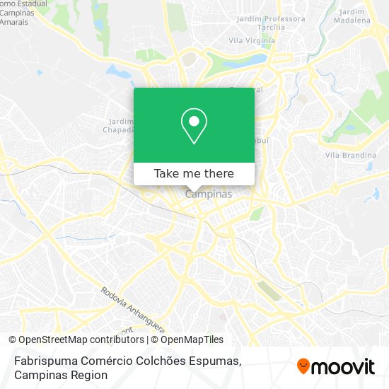 Fabrispuma Comércio Colchões Espumas map