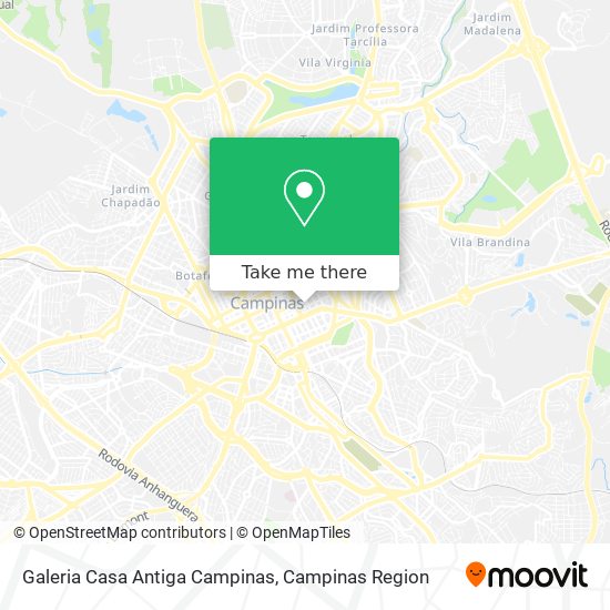 Galeria Casa Antiga Campinas map