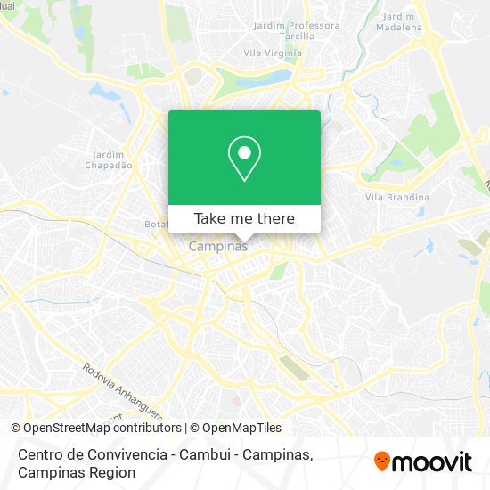 Centro de Convivencia - Cambui - Campinas map
