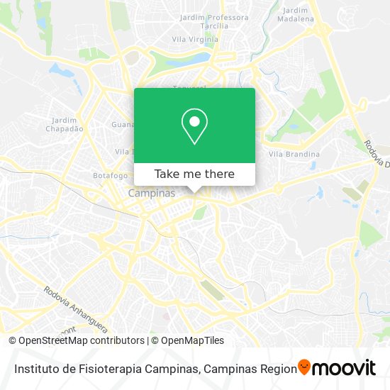 Instituto de Fisioterapia Campinas map