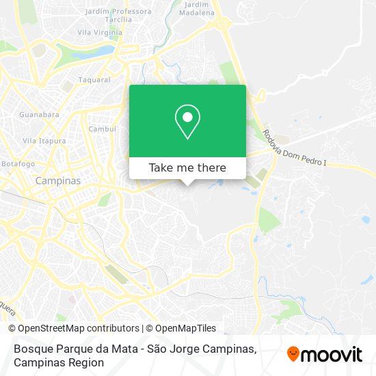 Mapa Bosque Parque da Mata - São Jorge Campinas