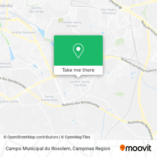 Mapa Campo Municipal do Rosolem