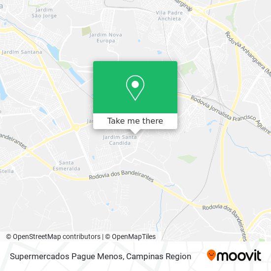 Mapa Supermercados Pague Menos