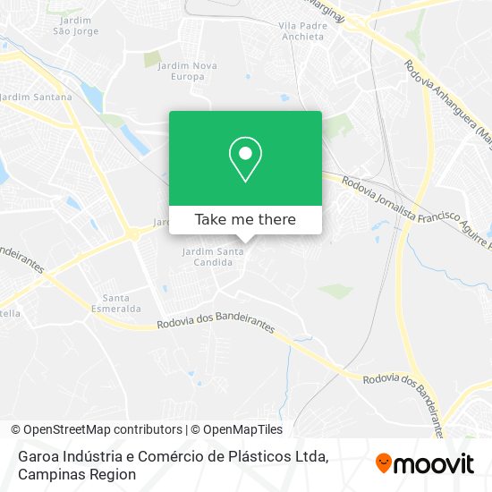 Garoa Indústria e Comércio de Plásticos Ltda map