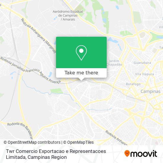 Twr Comercio Exportacao e Representacoes Limitada map