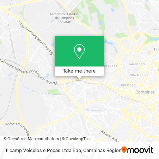 Ficamp Veiculos e Peças Ltda Epp map