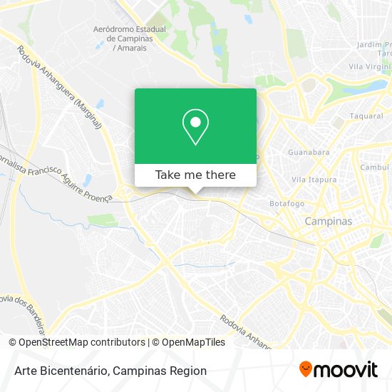Arte Bicentenário map