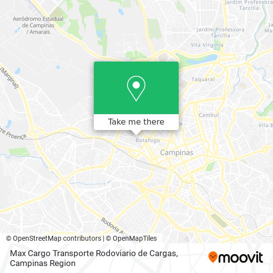 Mapa Max Cargo Transporte Rodoviario de Cargas