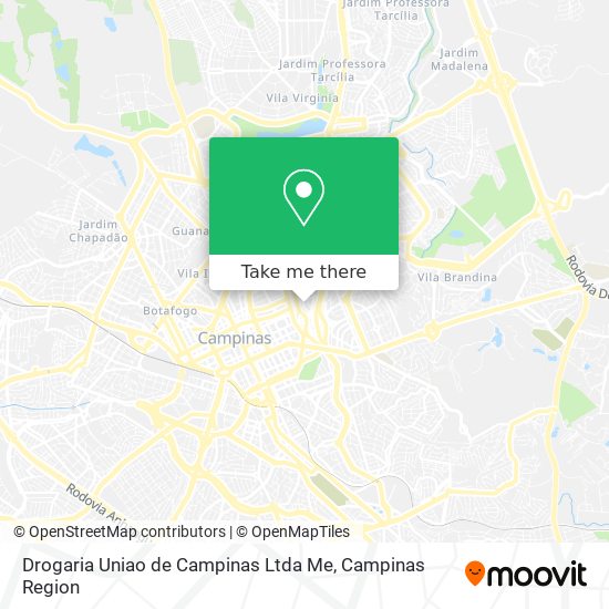 Mapa Drogaria Uniao de Campinas Ltda Me