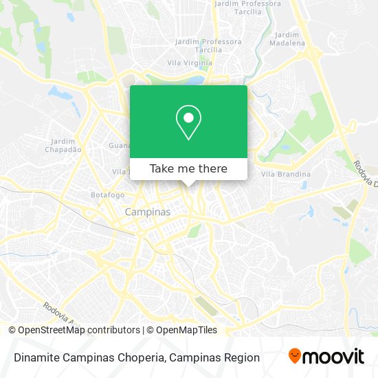 Dinamite Campinas Choperia map